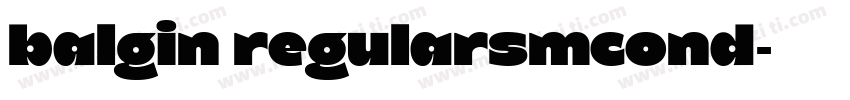 balgin regularsmcond字体转换